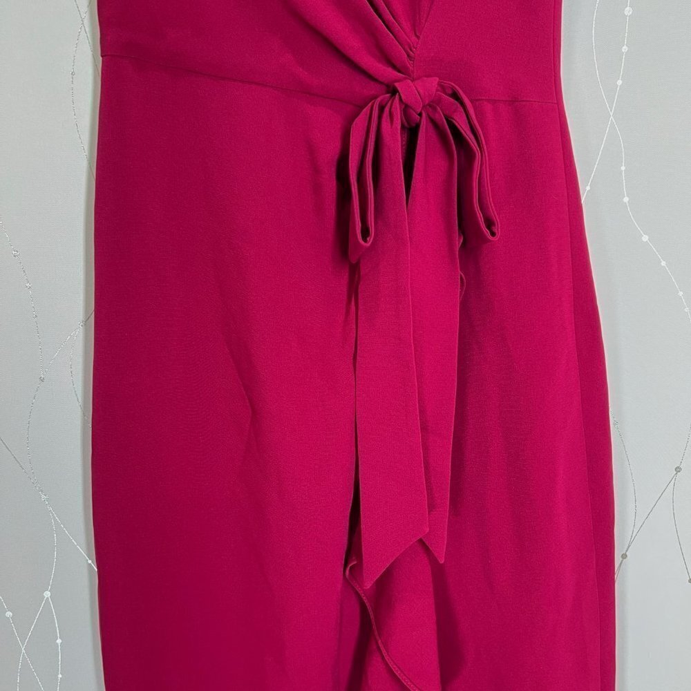 Cinq a Sept Maroon Dark Pink Nanon Tulip Midi Dress $450 - Picture 11 of 16